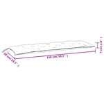 vidaXL Coussins de banc de jardin lot de 2 motif de feuilles tissu