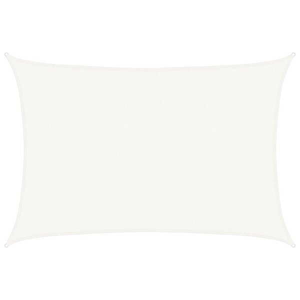 vidaXL Voile d'ombrage PEHD Rectangulaire 4 x 6 m Blanc