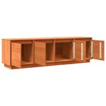 vidaXL Meuble TV Marron 156 x 37 x 45 cm Bois de pin massif