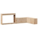 vidaXL Table de chevet avec bureau 232x112x75 cm bois de pin massif