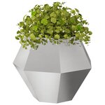 vidaXL Jardinière 2 Pièces Argent 75 x 75 x 60 cm Acier inoxydable