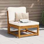 vidaXL Salon de jardin avec coussins bois massif d'acacia