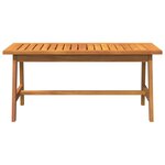 vidaXL Table basse Marron Bois d'acacia massif