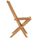 vidaXL Chaises pliables de jardin 8 Pièces Bois de teck solide