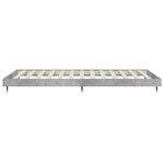 vidaXL Cadre de lit gris béton 90x200 cm bois d'ingénierie