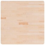 vidaXL Dessus de table carré 80x80x1 5 cm Bois chêne massif non traité