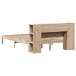 vidaXL Lit bibliothèque sans matelas 160x200 cm bois massif de pin