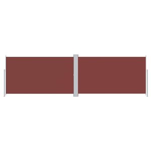 vidaXL Auvent latéral rétractable Marron 180x600 cm