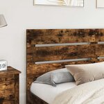 vidaXL Tête de lit Chêne fumé 180 cm Bois d'ingénierie