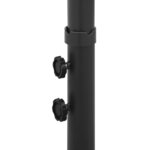 vidaXL Parasol de jardin double avec mât en acier bleu azuré 600 cm