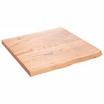 vidaXL Étagère murale marron clair bois chêne massif traité