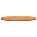 vidaXL Plateau de table 90x45x2 2 cm Ovale en bois massif d'acacia