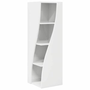 vidaXL Meuble d'angle Blanc 32x32x102cm Bois d'ingénierie