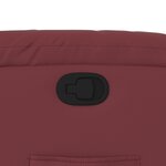 vidaXL Fauteuil inclinable Rouge bordeaux Similicuir