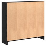 vidaXL Bibliothèque Chêne noir 80 x 24 x 109 cm Panneau de particules