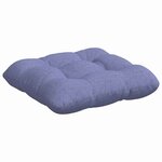 vidaXL Coussins de siège 4 Pièces Bleu denim 45 x 45 x 12 cm tissu