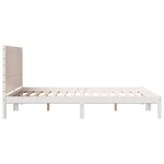 vidaXL Cadre de lit extra long sans matelas 140x220 cm bois massif