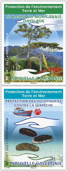 Timbre Nouvelle Calédonie - Le Kaori du Mont Panié Dayu Biik