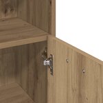 vidaXL Armoire de bain chêne artisanal 30x30x95 cm bois d'ingénierie