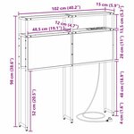 vidaXL Tête de lit de rangement Chêne marron 100 cm Bois d'ingénierie