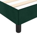 vidaXL Cadre de lit sans matelas vert foncé 90x200 cm velours
