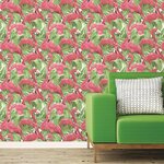 Noordwand papier peint flamingo and monstera rose