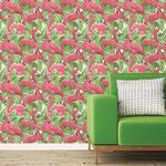 Noordwand Papier peint Flamingo and Monstera Rose