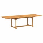 vidaXL Ensemble de salle à manger pour jardin 9 Pièces Marron