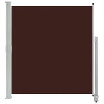 vidaXL Auvent latéral rétractable de patio 140 x 300 cm Marron
