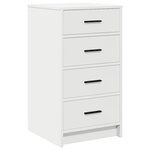 vidaXL Buffet avec tiroir Blanc 40 x 41 x 75 cm Bois d'ingénierie