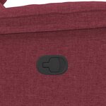 vidaXL Fauteuil inclinable Rouge bordeaux Tissu