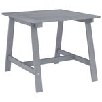 vidaXL Ensemble à manger de jardin 5 Pièces Gris Bois d'acacia massif