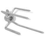 vidaXL Fourchettes de broche 2 Pièces Acier