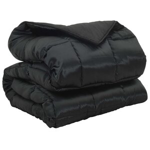 vidaXL Duvet d'hiver 200 x 220 cm 450 g/m² Noir