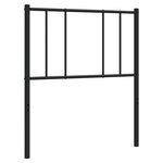 vidaXL Tête de lit de remplacement métal noir 107 cm