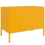 vidaXL Meuble TV jaune moutarde 68x39x50 5 cm acier