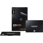 SAMSUNG 870 EVO - Disque SSD Interne - 2To - 2,5 (MZ-77E2T0B/EU)