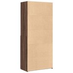 vidaXL Buffet haut chêne marron 80x42 5x185 cm bois d'ingénierie