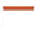 vidaXL Auvent rétractable automatique 450x300 cm Orange et marron