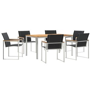 vidaXL Ensemble de salle à manger pour jardin 7 pc