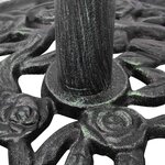 vidaXL Socle de parasol en fonte 12 kg 48 cm