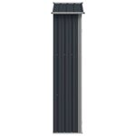 vidaXL Abri de jardin Anthracite 116x45x175 cm Acier galvanisé