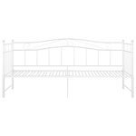vidaXL Cadre de canapé-lit extensible sans matelas blanc 90x200 cm