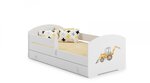 Lit enfant LUK BAR+SZU 140x70 Tracteur tiroir de rangement avec matelas