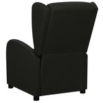 vidaXL Fauteuil inclinable Noir Tissu