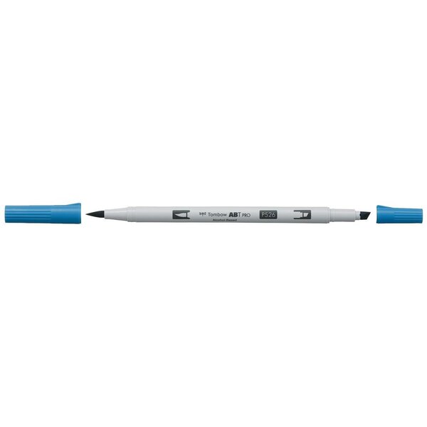 Marqueur Base Alcool Double Pointe ABT PRO 526 bleu véritable x 6 TOMBOW