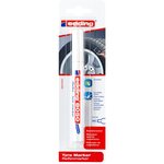 Marqueur Spécial Pneu Caoutchouc 8050 Blanc Pointe Ronde 2-4 mm x 6 EDDING