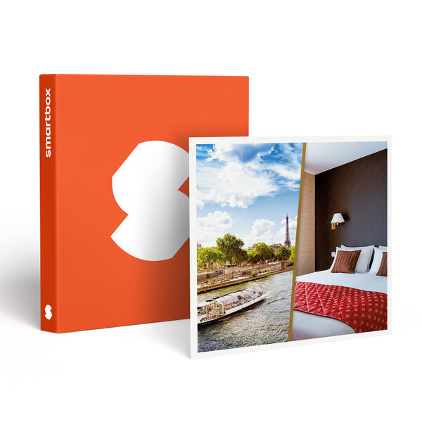 SMARTBOX - Coffret Cadeau Échappée à Paris en hôtel 3* ou 4* avec 1h de croisière sur la Seine -  Multi-thèmes