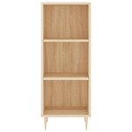 vidaXL Buffet haut Chêne sonoma 34 5x34x180 cm Bois d'ingénierie