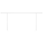 vidaXL Auvent automatique rétractable et poteaux 6x3 5m Jaune et blanc